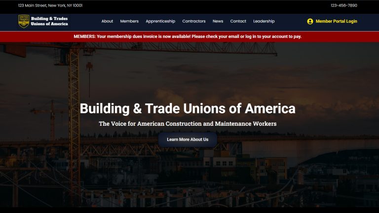 Building Trade Union Websites