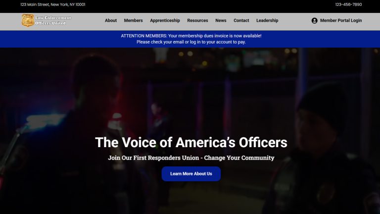 Police Union Website